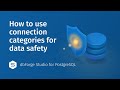 How to use connection categories in dbForge Studio for PostgreSQL