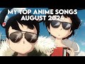 My Top 50 Anime Songs August 2024 (spotify)