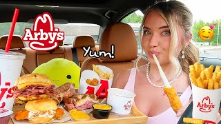 Big Arby's Mukbang! Beef 'N Cheddar, Cheese Fries, Chicken Sliders \u0026 more