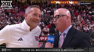 Texas Tech's Grant McCasland Post-Game on JT Toppin's 41 Point Game in Arizona State 2OT Thriller