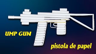 Armas de papel | Pistolas de papel que si dispara | Origami paper ump gun