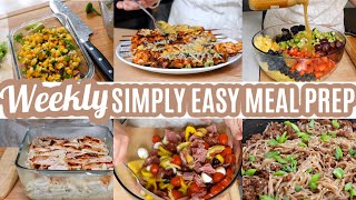 WEEKLY SIMPLY EASY MEAL PREP BUDGET FRIENDLY MEAL PLAN RECIPES LARGE FAMILY MEAL