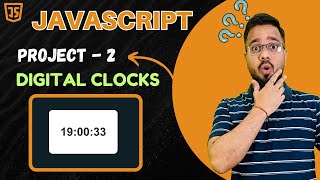 JavaScript Project #2 – Digital Clock Using HTML, CSS & JavaScript