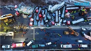 A Massive Car Pile-Up In China Kills 17 People