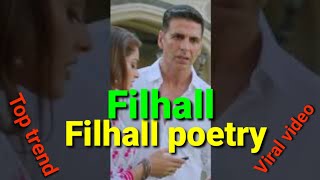 Filhall | Filhall poetry | Filhall shayre | Filhall poetry status | Sad poetry | Akshay Kumar | AM