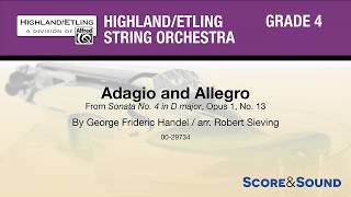 Adagio and Allegro, arr. Robert Sieving – Score \u0026 Sound