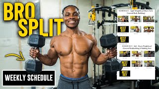 7 Day Dumbbell Workout Schedule [The Bro Split]