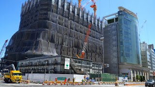 【TAKANAWA GATEWAY CITY（高輪ゲートウェイシティ）】複合棟Ⅰ（North）（4街区）の建設状況（2023年7月29日）