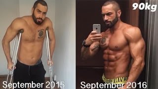 Lazar angelov Transformation After 4 Surgeries _ Fitness Motivation
