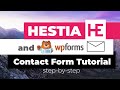 How to Create a Contact Form With WP Forms for Hestia [WordPress] 🎬