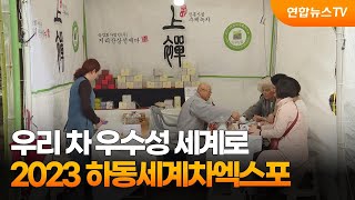 우리 차 우수성 세계로…2023 하동세계차엑스포 / 연합뉴스TV (YonhapnewsTV)