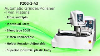 آلة طحن وتلميع  (Metallographic Grinder \u0026 Polisher Sample Preparation) P20G-2-A3