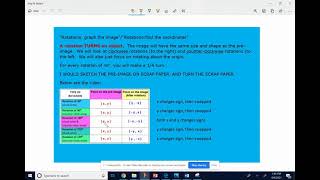 ixl - Rotations: graph the image