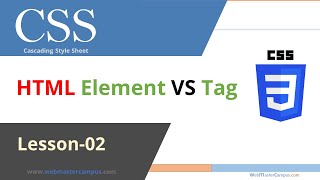 HTML Tag vs Element