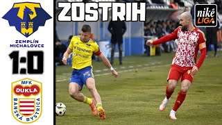 ZEMPLÍN MICHALOVCE vs DUKLA BANSKÁ BYSTRICA | 1:0 | ZOSTRIH | 21. KOLO NIKÉ LIGA 2024/25