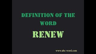 Definition of the word \