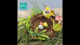 Easter bird's nest eggs #decorative #crafts #garden supplies #flower arrangement #holiday#