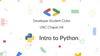 Google DSC UNC: Python Data Science Workshop 1