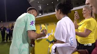 Neymar & Brazil players train with kids in Qatar