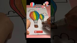 Gambar balon udara - how to draw hot air balloon