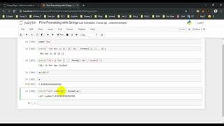 Print Formatting with String in Python | Formatting with String | Python | Python Bangla Tutorial