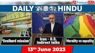 Daily Hindu News Analysis | 13 June 2023 | Daily Hindu UPSC Current Affairs | ForumIAS