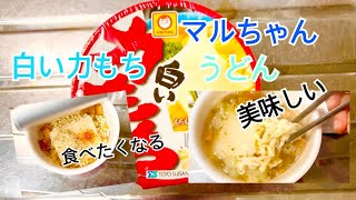 マルちゃん白い力もちうどん たまに食べたくなる#マルちゃん #うどん #カップ麺 #美味しい