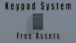 Free Unity Randomized Keypad System (UnityScript)