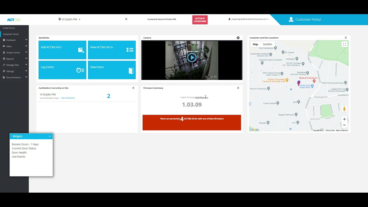 How To Use The Widgets Tool In Act365 Youtube