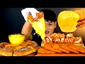 ASMR 치즈소스 듬뿍 치즈피자🍕슈프림 양념치킨 해쉬브라운 먹방 Cheese Pizza With Cheese Sauce Sweet Chicken Hash Brown MuKBang