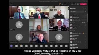 Virtual Public Hearing: HB2389