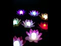 led flood light artificial lotus floating flower shape lamps for outdoor swimming pool wishing party