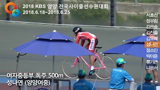 2018.6 양양대회 여중 독주 500m