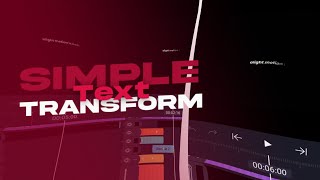 Simple text transform effect in alight motion | Tutorial #9