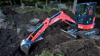 MINI Excavator TRANSFORMS a STREAM