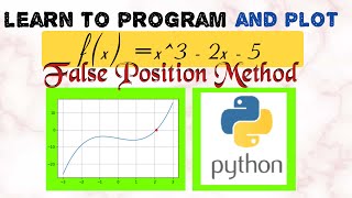 Regula Falsi Method by PYTHON coding | Python Programming for Numerical Methods | #python #bitdurg