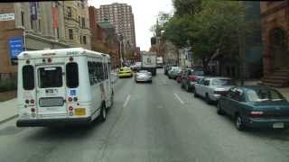 Truck Driving Through Baltimore City, MD