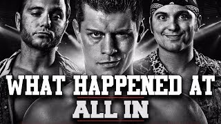 WHAT HAPPENED AT: ALL IN