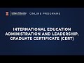 Online Programs - International Education Administration and Leadership, Grad Certificate (CERT)