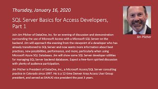 SQL Server Basics for Access Developers, Part 1