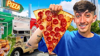 Living Off Street Food For 24 Hours! (New York City)