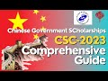 How to Apply for Chinese Government Scholarship 2023 | Complete Application Guide #csc2023 #china