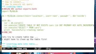 Python Tutorial - Mysql Database Part 1
