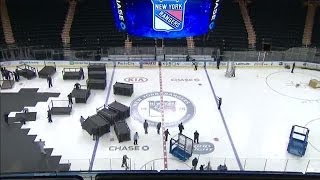 Basketball to Hockey time-lapse at MSG