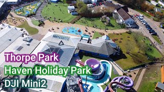 Thorpe Park Drone Video DJI Mini2 Haven Holiday Park #mytripuk