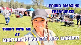 Thrift with me at Montana's LARGEST annual flea market!