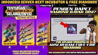 Indonesia Server New Incubator \u0026 Free Diamonds 🔥 ff Indonesia server new event today 🎯