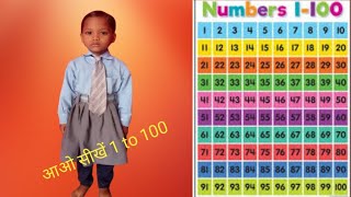 1 to 100 Numbers for English Medium Students , 1 से 100 तक गिनती English Medium के बच्चों के लिए ।