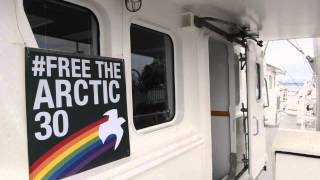 Greenpeace ship docks at Vancouver Landing