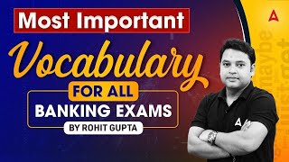 Essential Vocabulary for Banking Exams | Boost Your Exam Score | Rohit Gupta ✨